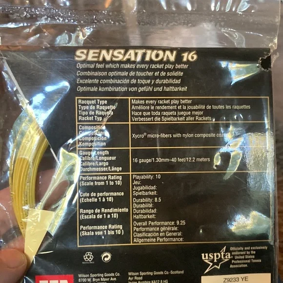 Wilson Sensation 16 Racquet String - Picture 2 of 3